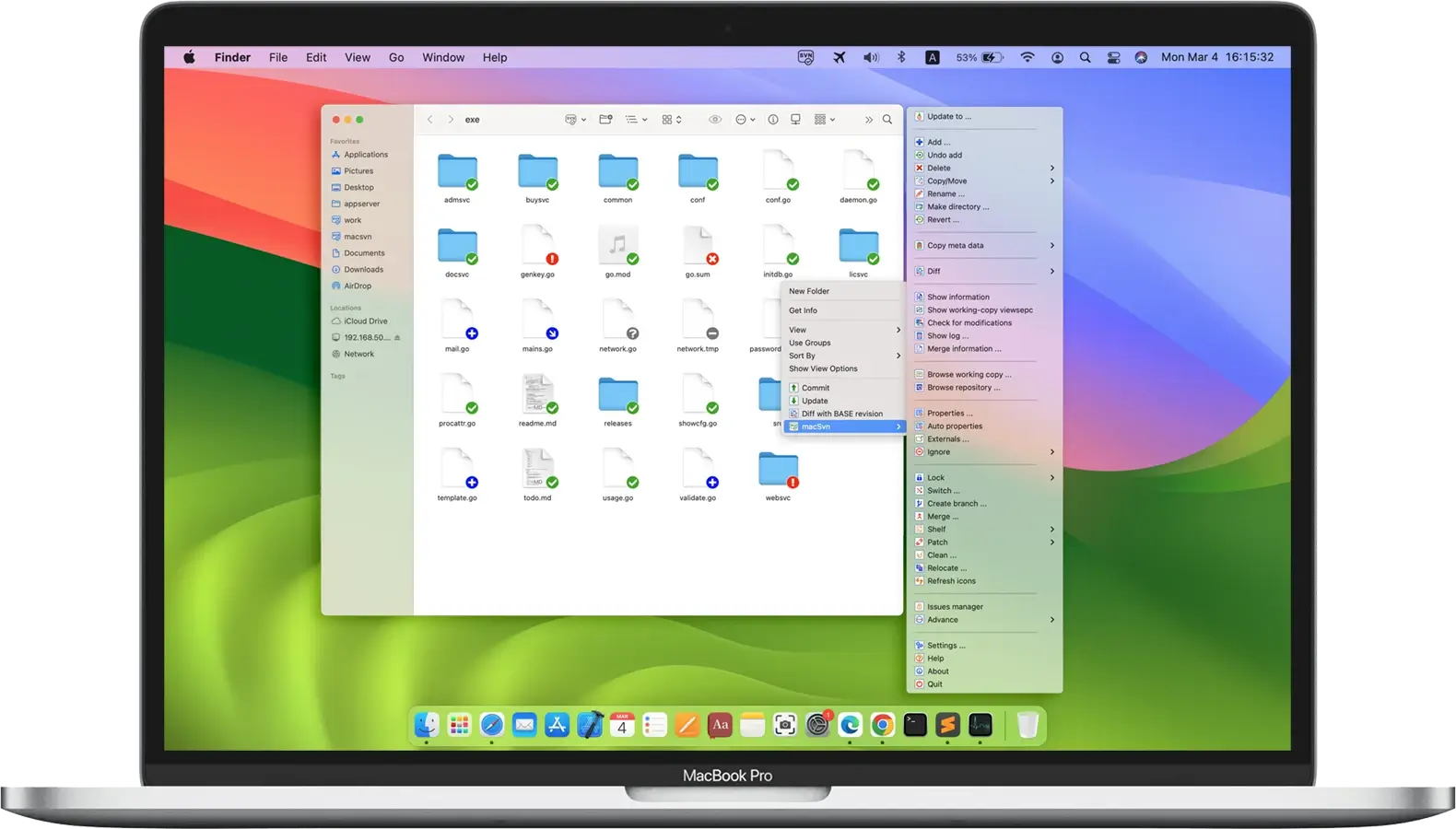 macSvn screen snapshot